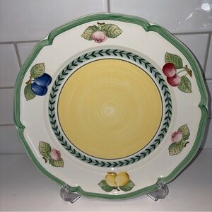 VILLEROY & BOCH GERMANY FRENCH GARDEN FLEURENCE 4 10.5" DINNER PLATE anno 1748